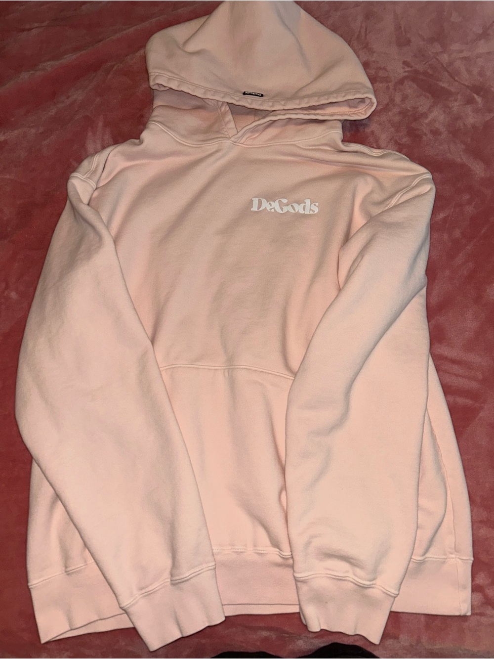 Pale Pink Hoodie Sweatshirt - Women's Cozy Pullover